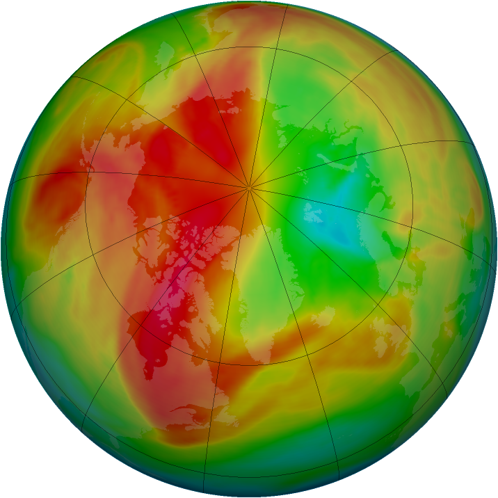 Arctic ozone map for 06 March 2007
